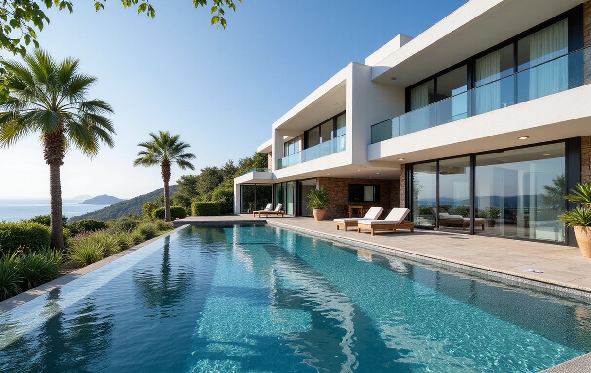 Luxusvilla mit Pool und Garten